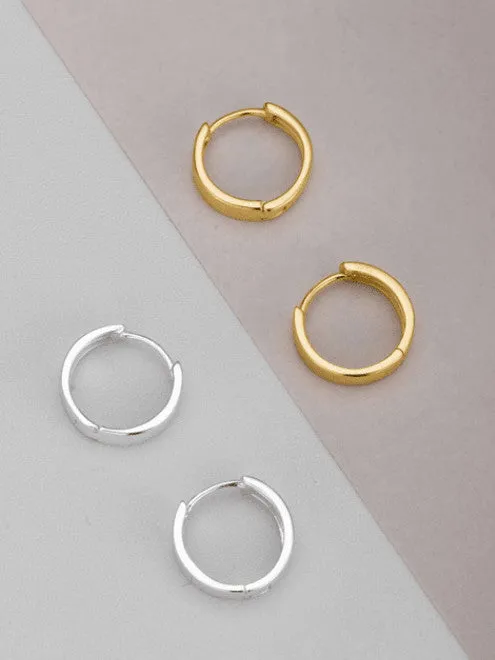 Classic Huggie Hoop Earrings