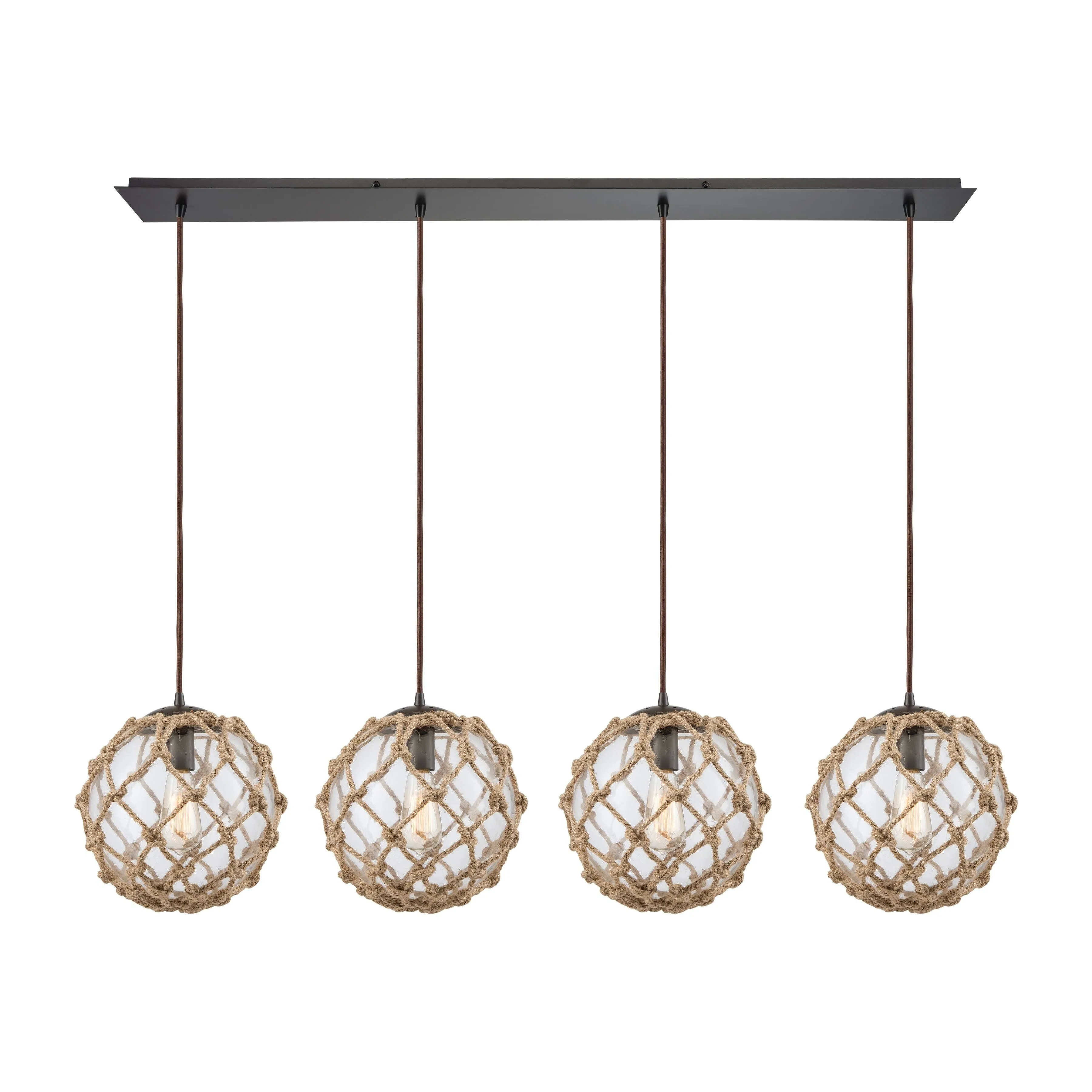 Coastal Inlet 46" Wide 4-Light Pendant