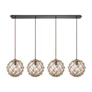 Coastal Inlet 46" Wide 4-Light Pendant