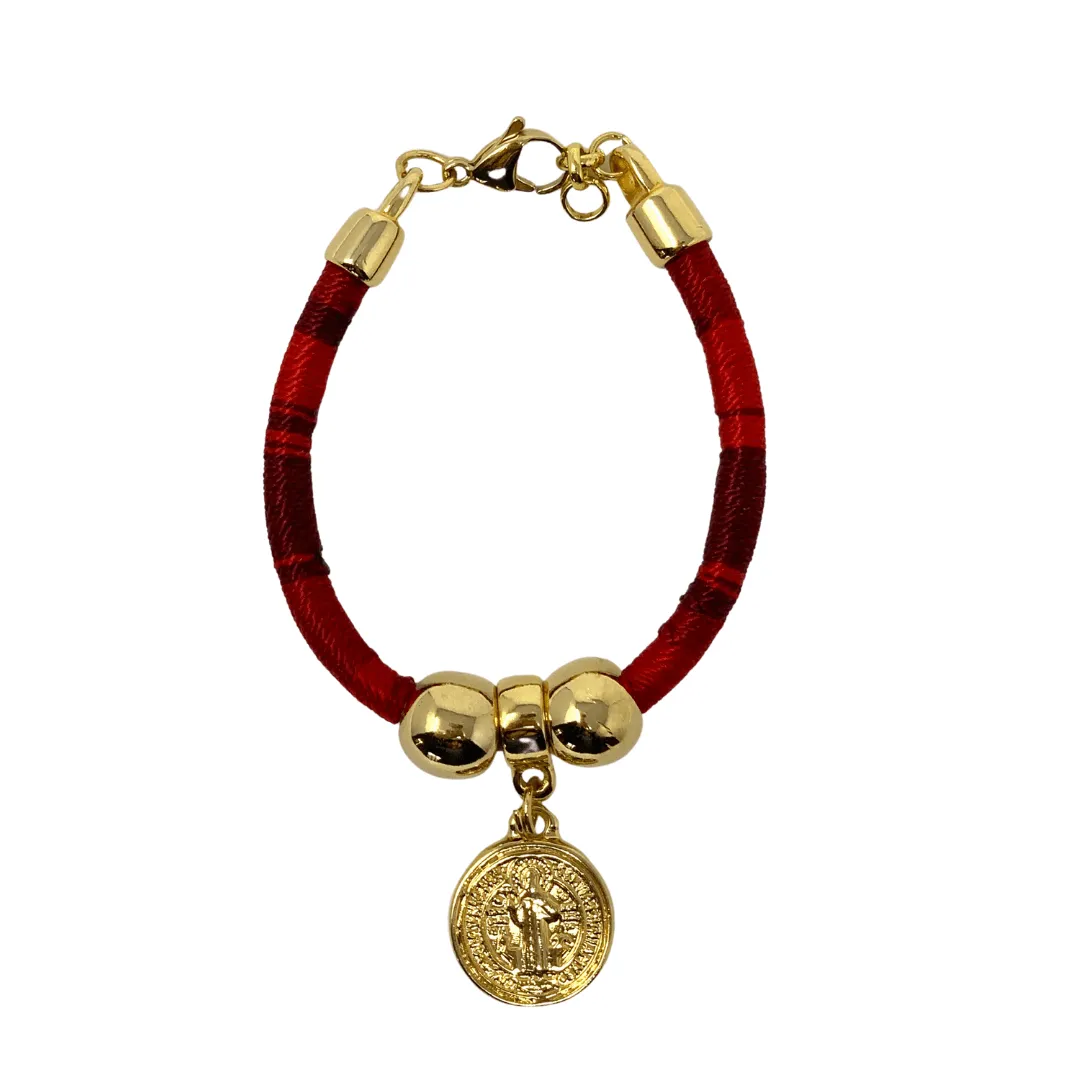 Colombian Candy Charm: Gold Pleated San Benito Bracelet