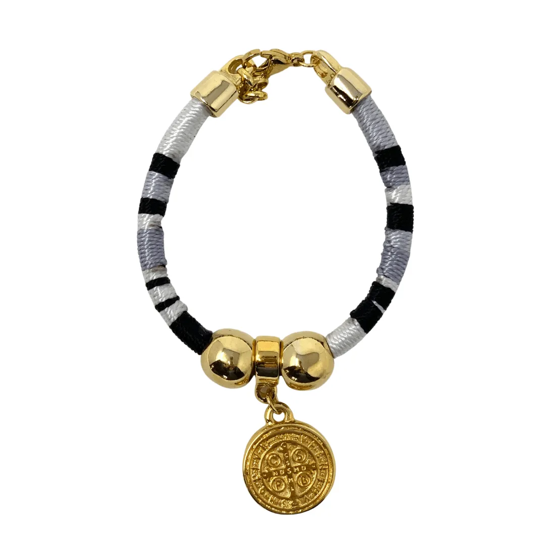 Colombian Candy Charm: Gold Pleated San Benito Bracelet