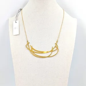 Contemporary scribble effect component necklace