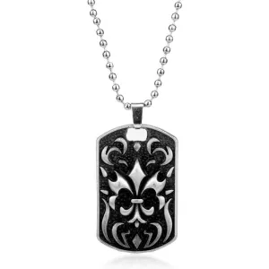 Cool Necklaces for Men - Stainless Steel Iris Pendant