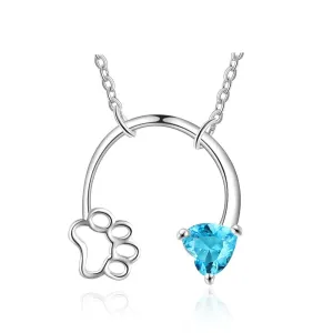 Custom Heart-Shaped Birthstone Pendant
