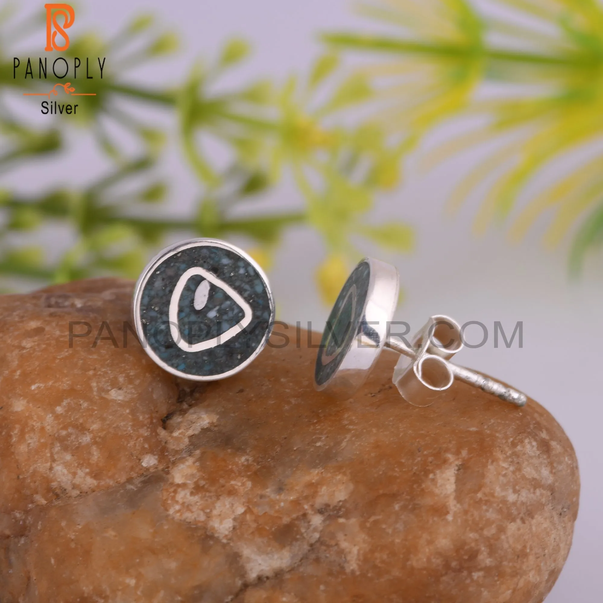 Cute Arizona Turquoise Stylish 925 Sterling Silver Earrings