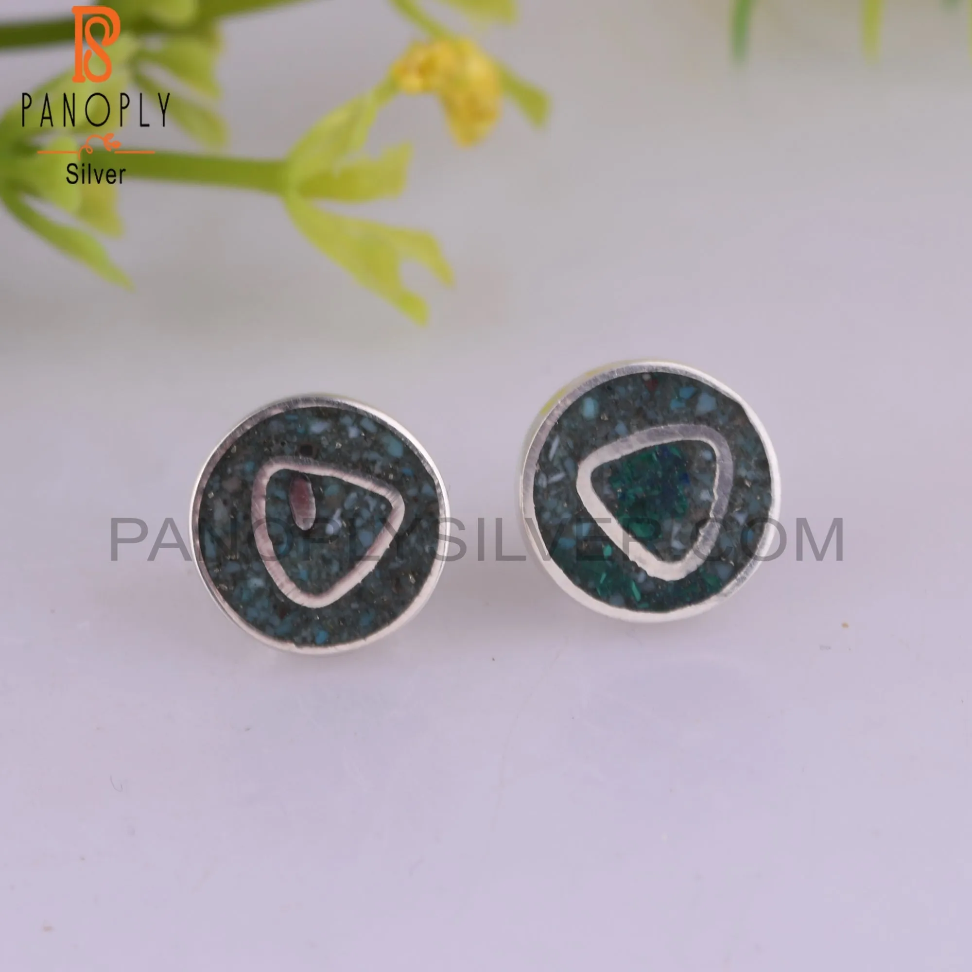 Cute Arizona Turquoise Stylish 925 Sterling Silver Earrings