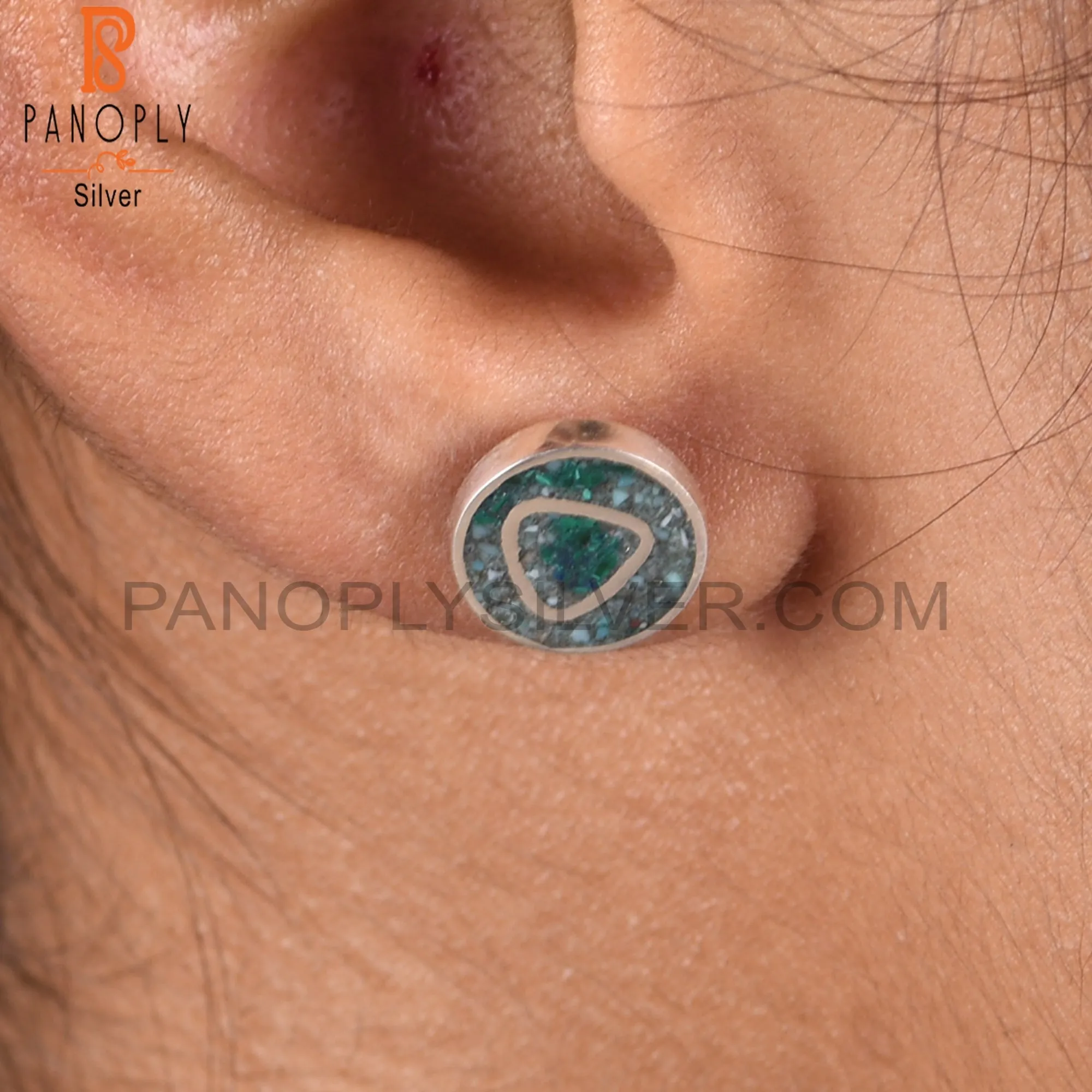 Cute Arizona Turquoise Stylish 925 Sterling Silver Earrings