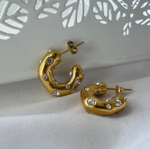 Dazzle Hoops I Chunky Cz