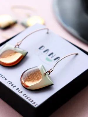 DEE in mint and copper / contemporary upcycled design