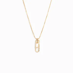 Depression Can't Rectangle Interlocking Necklace