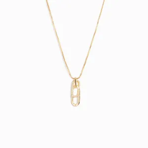 Depression Can't Rectangle Interlocking Necklace