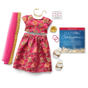 Diwali Celebration Outfit for 18-inch Dolls