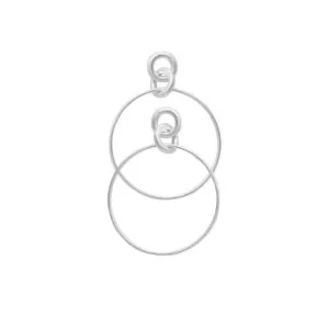 DNSK - Tula Statement Hoop Earrings in Silver