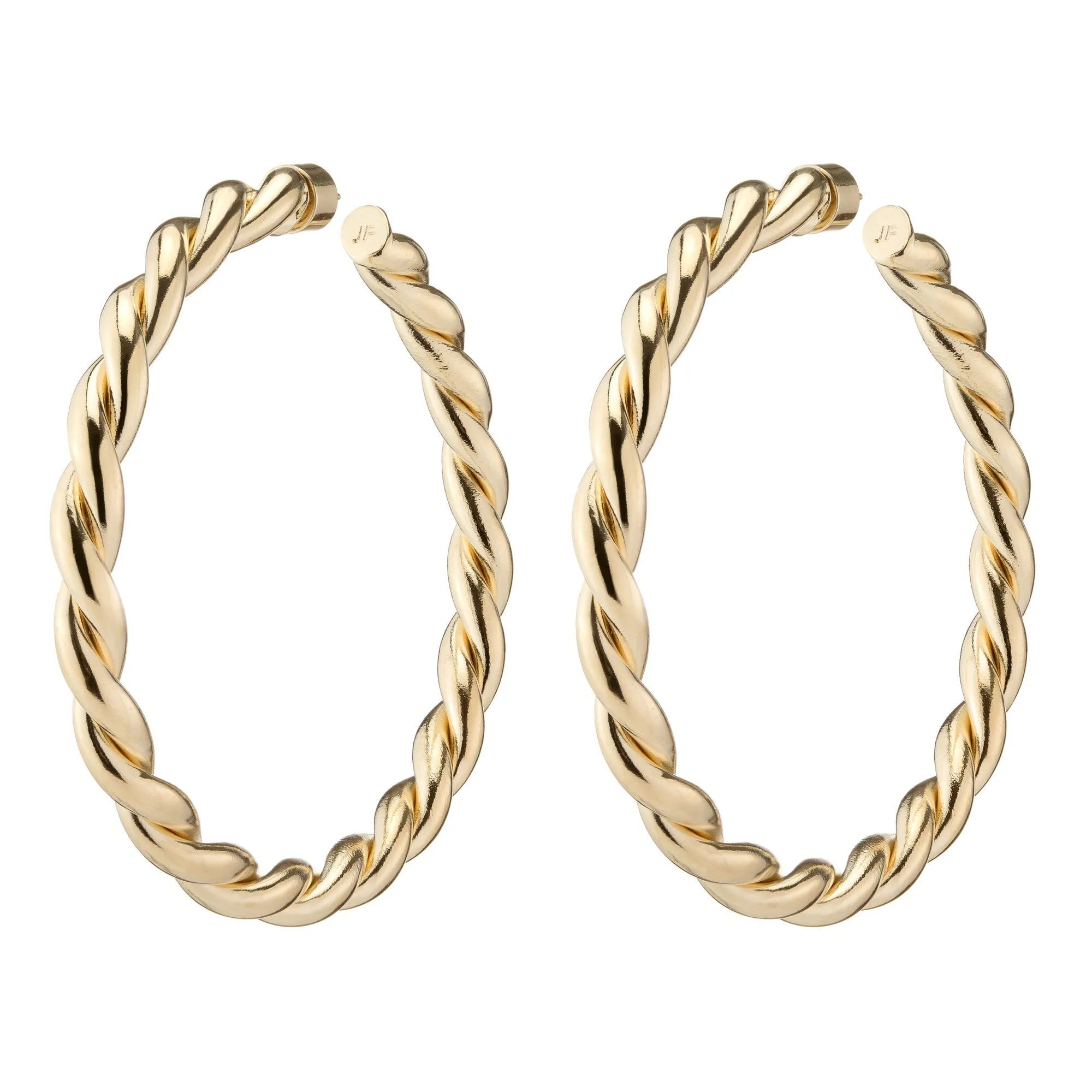 Double Twisted Lilly Hoops