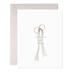 E. FRANCES PAPER - WEDDING RINGS GREETING CARD