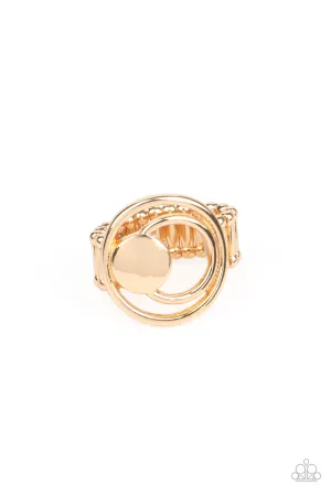 Edgy Eclipse - Gold Ring