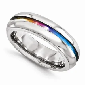 Edward Mirell Titanium Anodized Ring - 6mm
