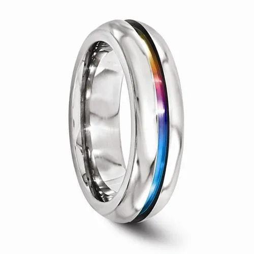 Edward Mirell Titanium Anodized Ring - 6mm