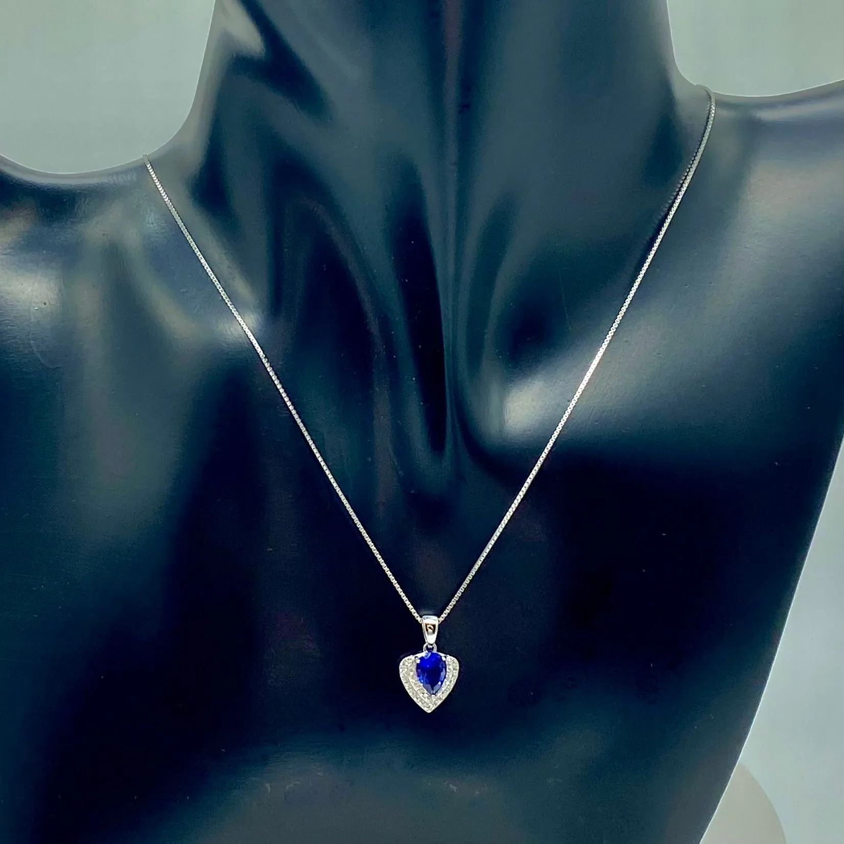 Elegant 925 Sterling Silver Heart Pendant Necklaces with Gemstone Accents