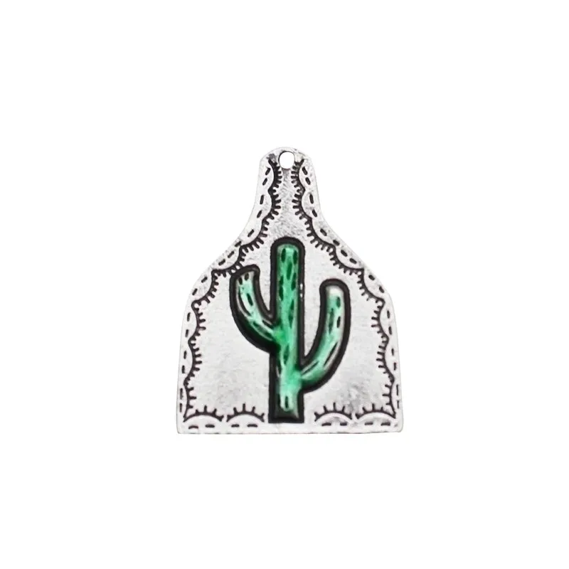 Elegant Retro Cross Owl Alloy Inlay Turquoise Jewelry Accessories
