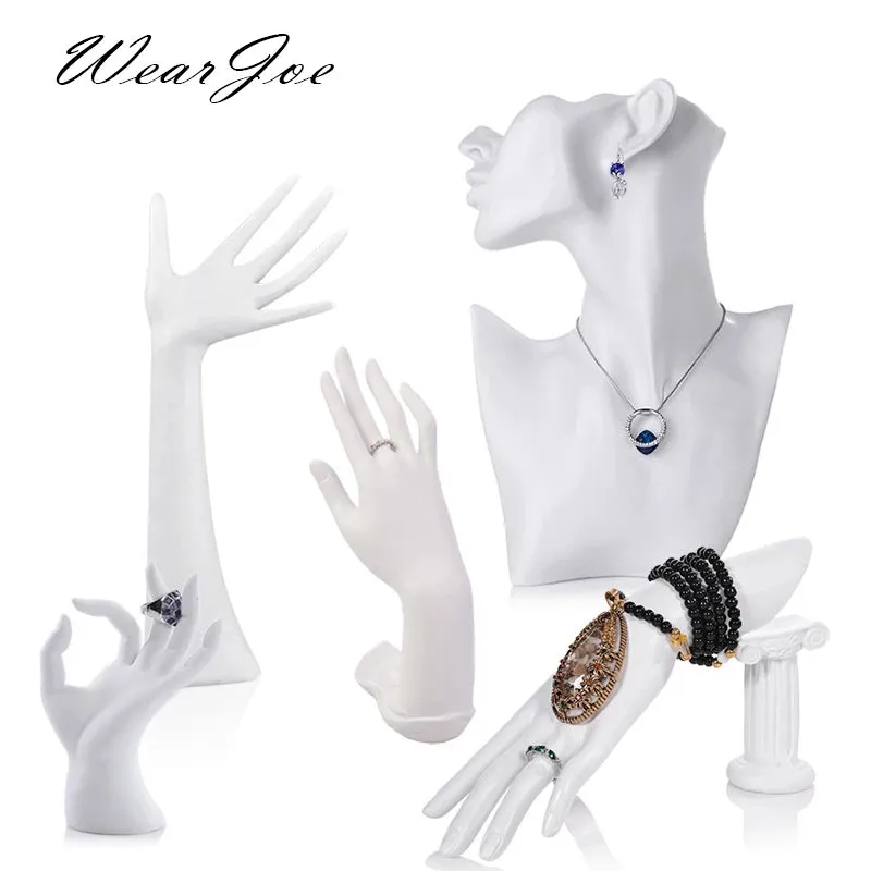 Elegant Smooth Resin Mannequin Jewelry Displays