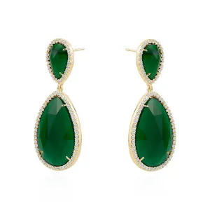 EMERALD PEAR SHAPE CHANDELIER