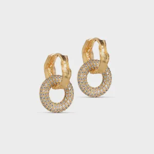 Enamel Copenhagen Celin Hoops - Clear CZ