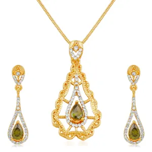 Ethnic Desiger CZ Pendant set