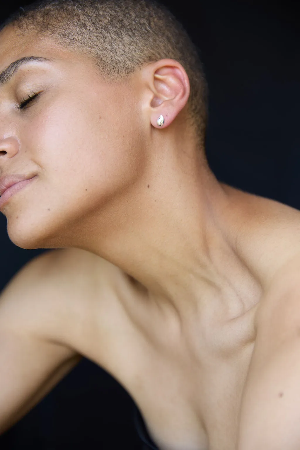 Extra Small Tear Drop stud earrings
