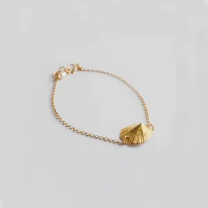 Favourite limpet - charm bracelet - silver 925 - gold plated