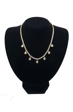Fawn Gold Rhinestone Necklace