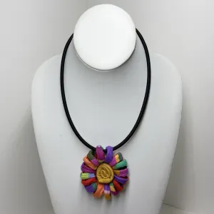 FICKLESTICKS Mum Necklace - BLACK AND WHITE (YELLOW CENTER) (NOT MULTI)