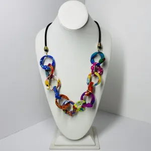 FICKLESTICKS Small Chain on Bungee Necklace - REDS (NOT MULTI)