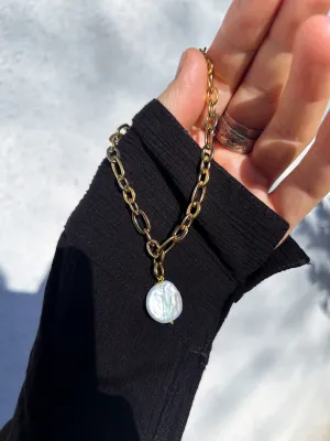 Freshwater Pearl Pebble Necklace