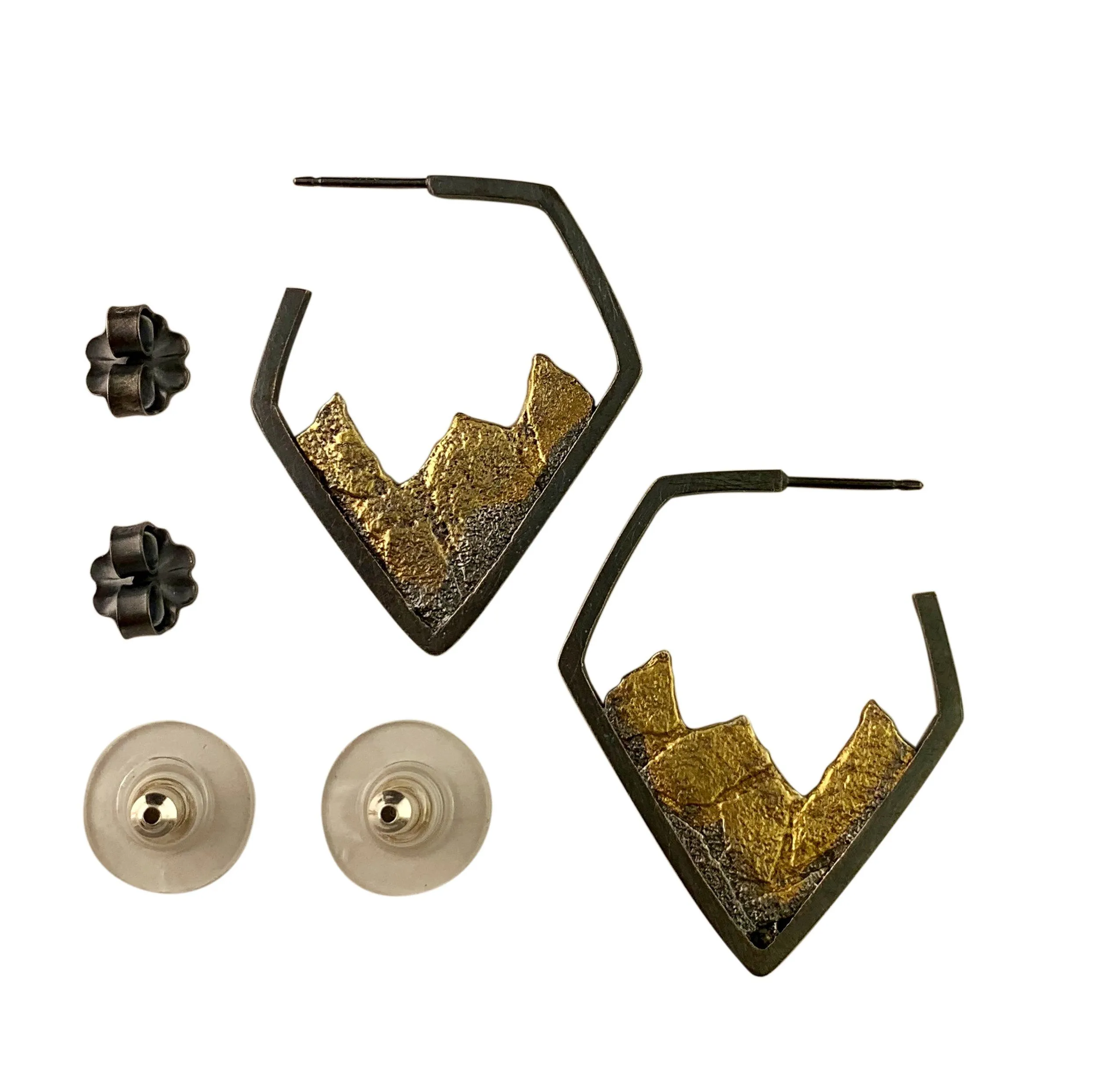 Geo Hoops -Gold