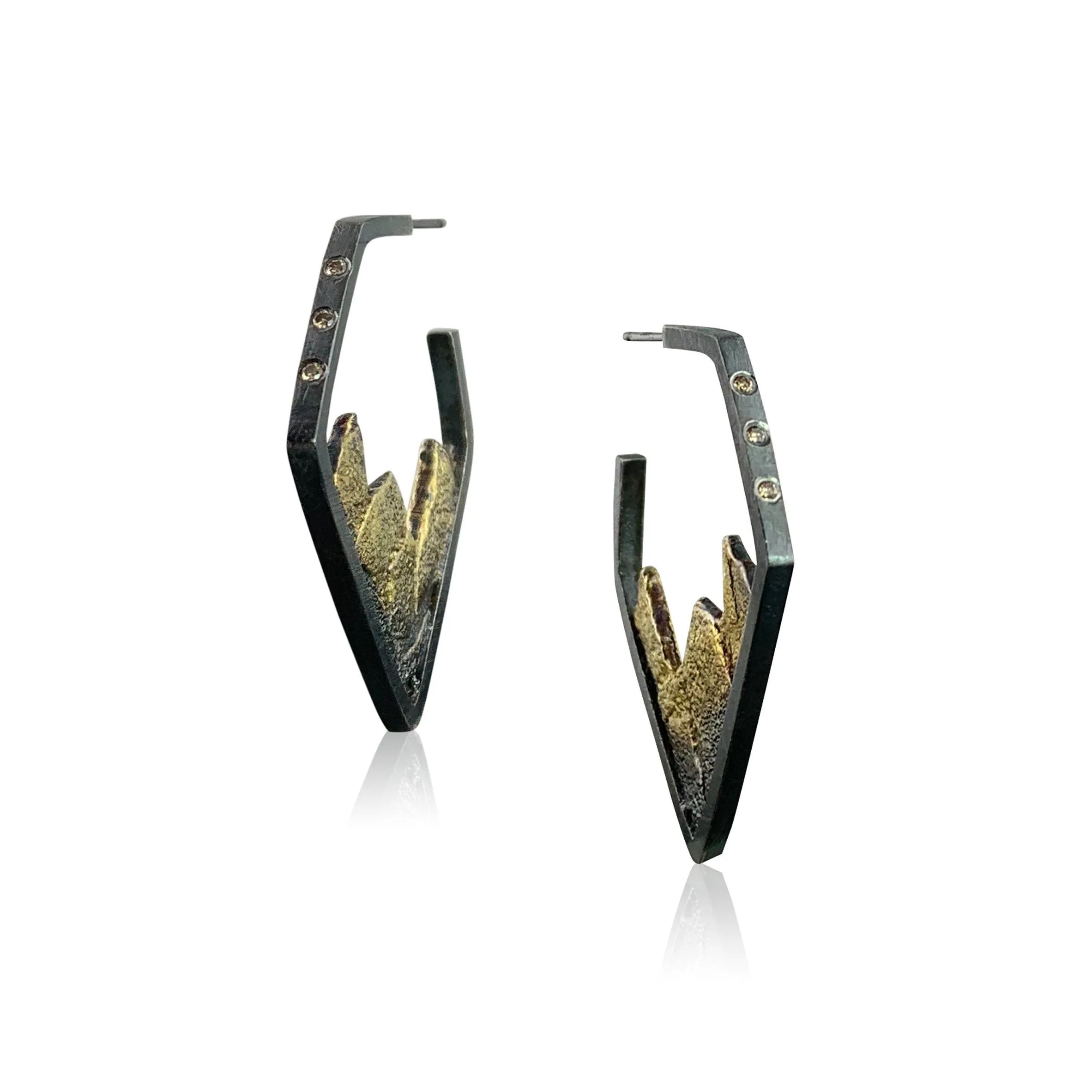 Geo Hoops -Gold