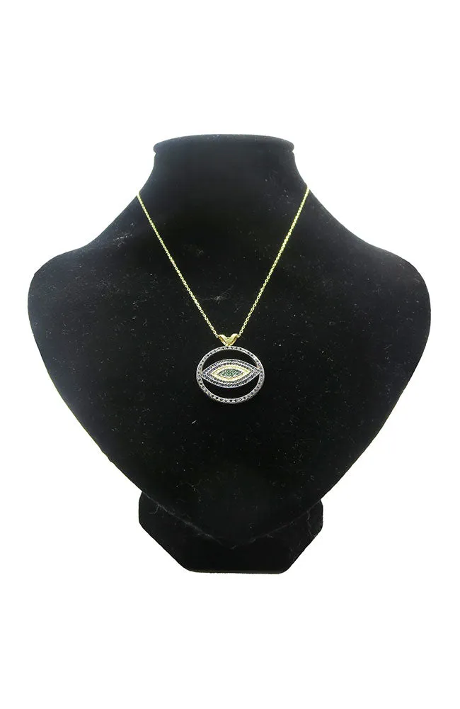 Gold and Blue Evil Eye NK
