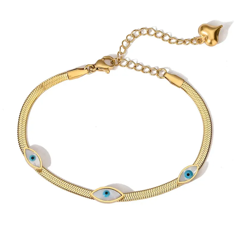 Gold Evil Eye Bracelet