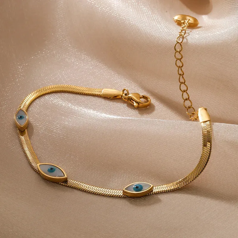 Gold Evil Eye Bracelet