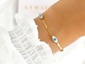 Gold Evil Eye Bracelet