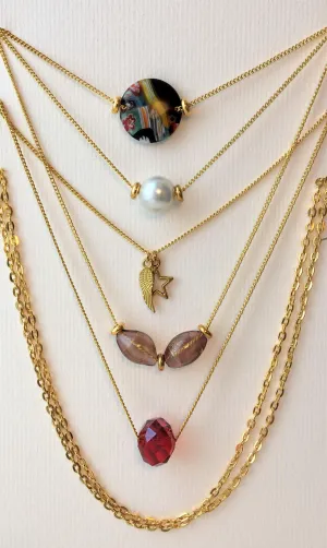 Gold Layered Necklace Collection 1