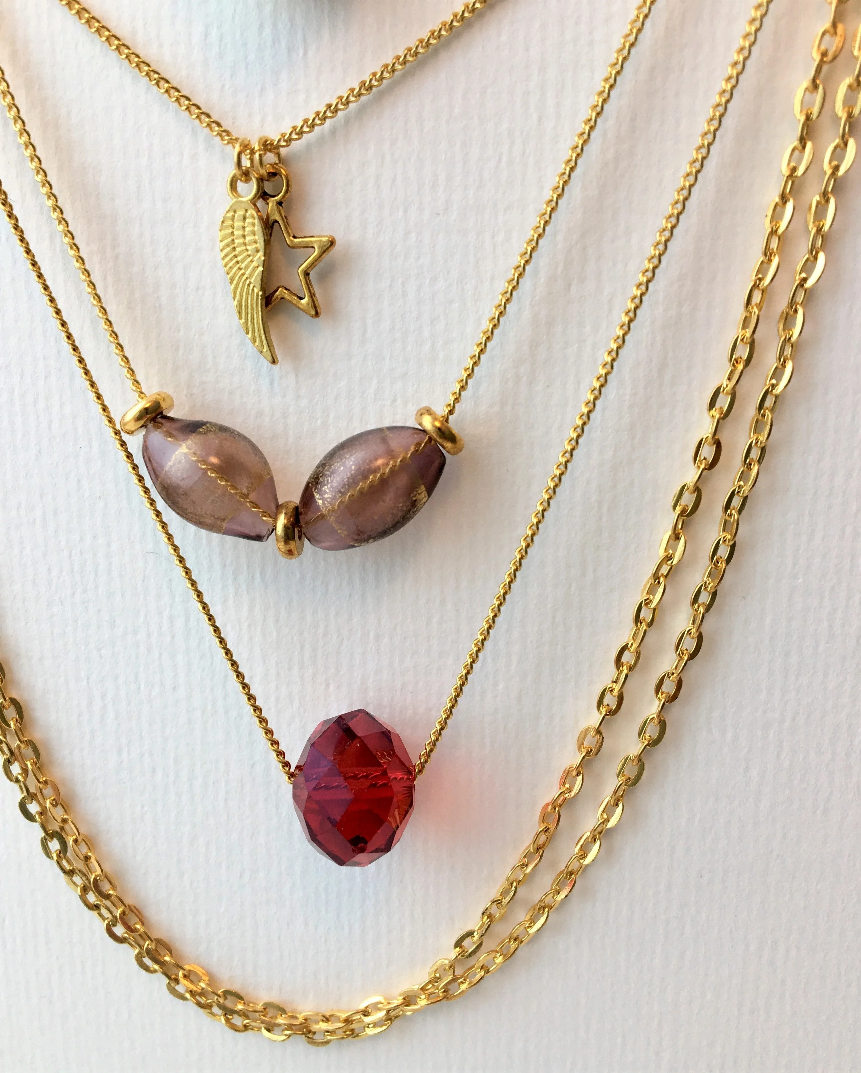 Gold Layered Necklace Collection 1