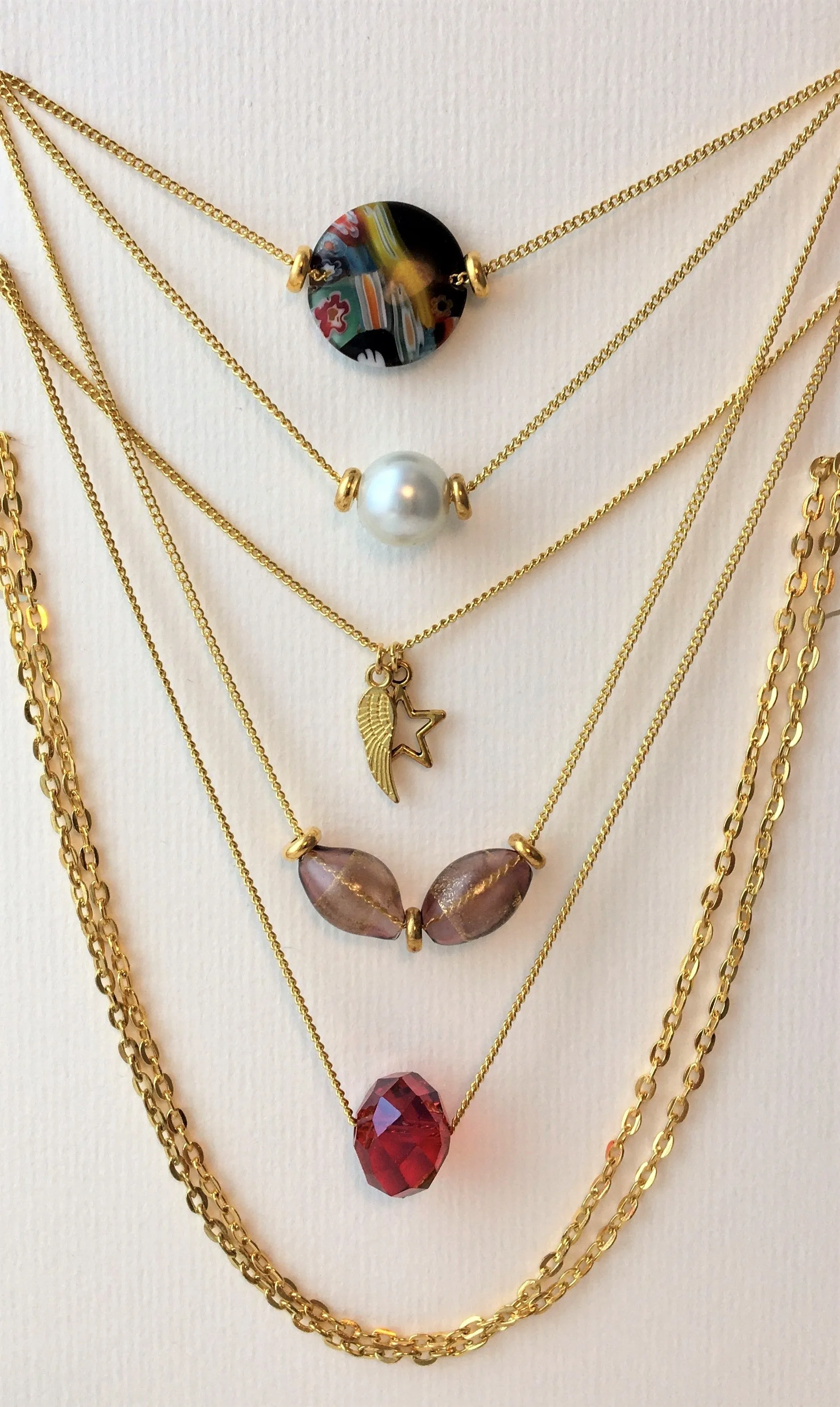 Gold Layered Necklace Collection 1