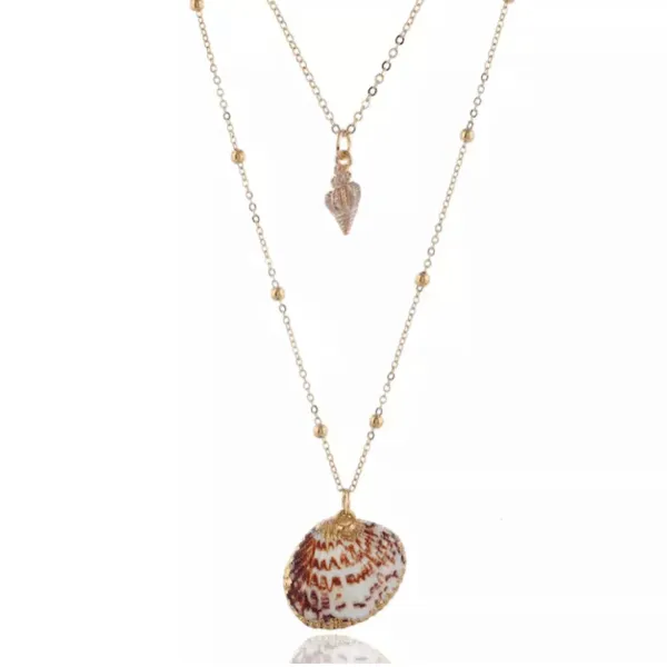 Gold Seashell Necklace