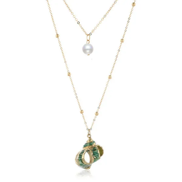 Gold Seashell Necklace