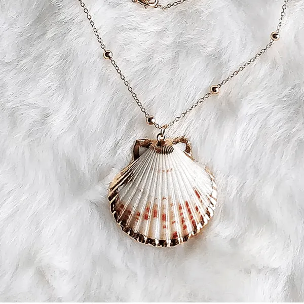 Gold Seashell Necklace