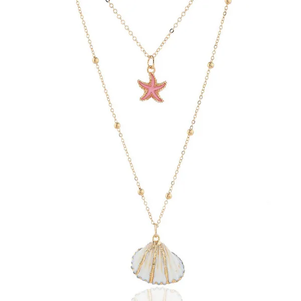 Gold Seashell Necklace