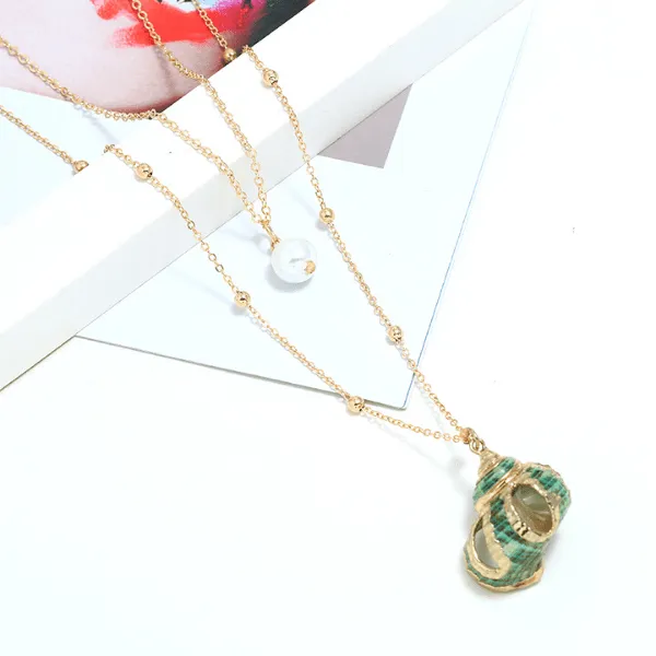 Gold Seashell Necklace