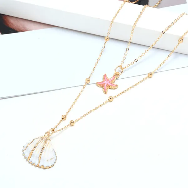 Gold Seashell Necklace