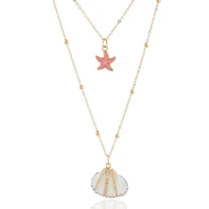 Gold Seashell Necklace